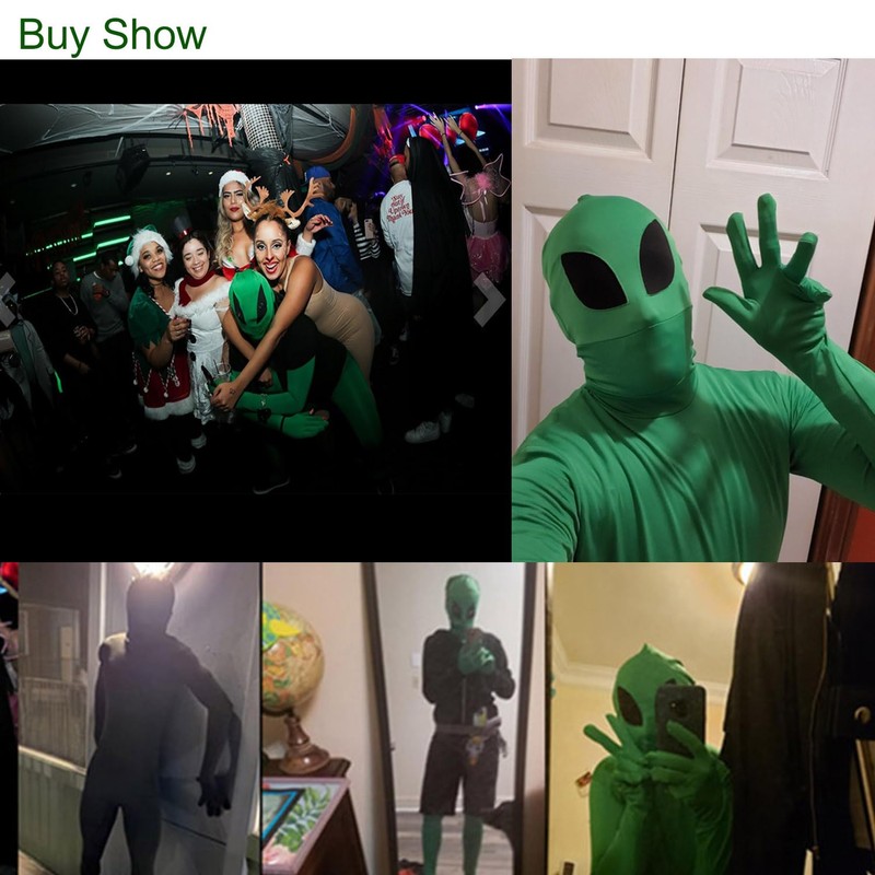 VSVO Full Body Greenman Suit - Lime Green (Grey Alien,