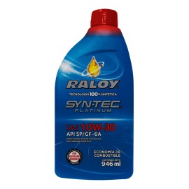 Aceite Motor Sintético Raloy Syntec Platinum 10w30 Sp Gf6 Qt