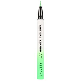 DALVGFN Metallic Neon Liquid Eyeliner Pen, Long Lasting Glitter Eye Liner, Waterproof & Smudge-proof, Glow Brightly Under UV Lights, Colorful Eye Makeup For Rave Party Music Festival, Shimmer Green
