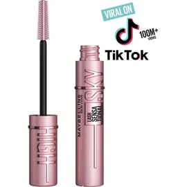 Maybelline New York Lash Sensational Sky High Mascara, Volumising & Lengthening Mascara, Washable Flake-Free Formula Infused with Bamboo Extract & Fibres, 7.2 ml, Shade: 01, Black