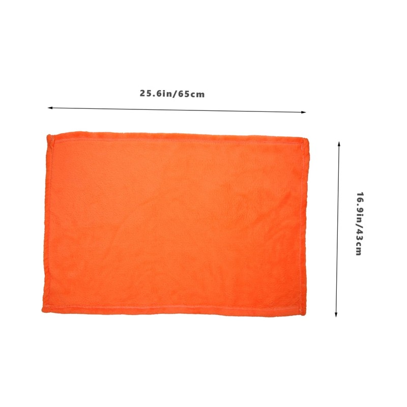 Angoily Orange Solid Pet Blanket Flannel Fleece Throw Blankets Lightweight
