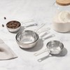 Le Creuset Batch-Baking Measuring Cups, Stainless Steel, Set of 4