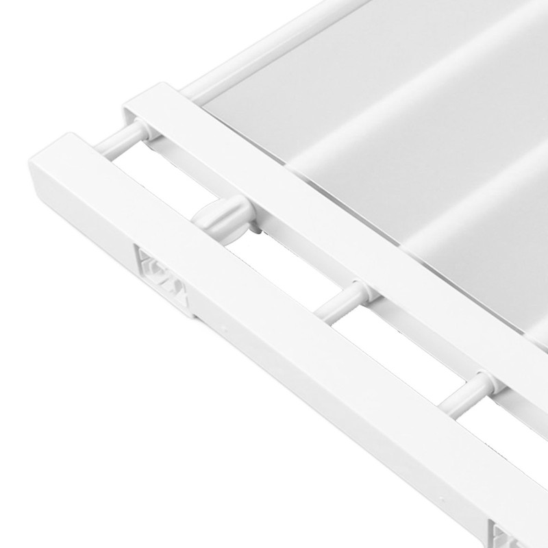 Tension Rod Shelf Adjustable Length Space Saving Nail Free Expandable
