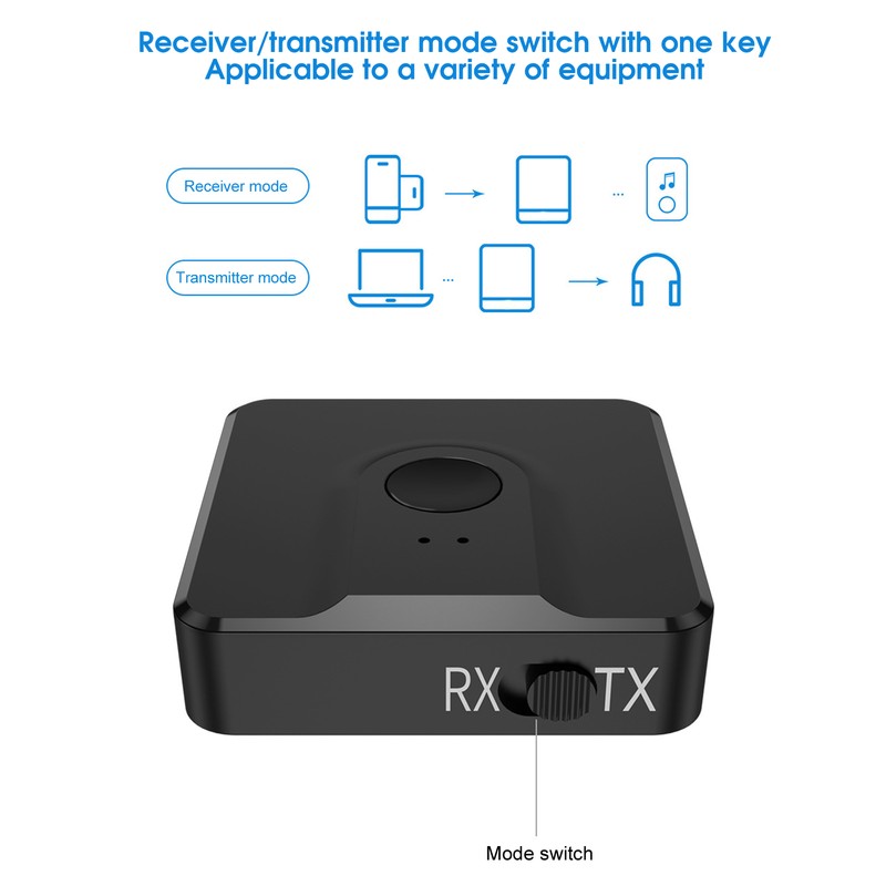 Bluetooth 5.0 Receiver Transmitter 2 In 1 Wireless Audio Adapter