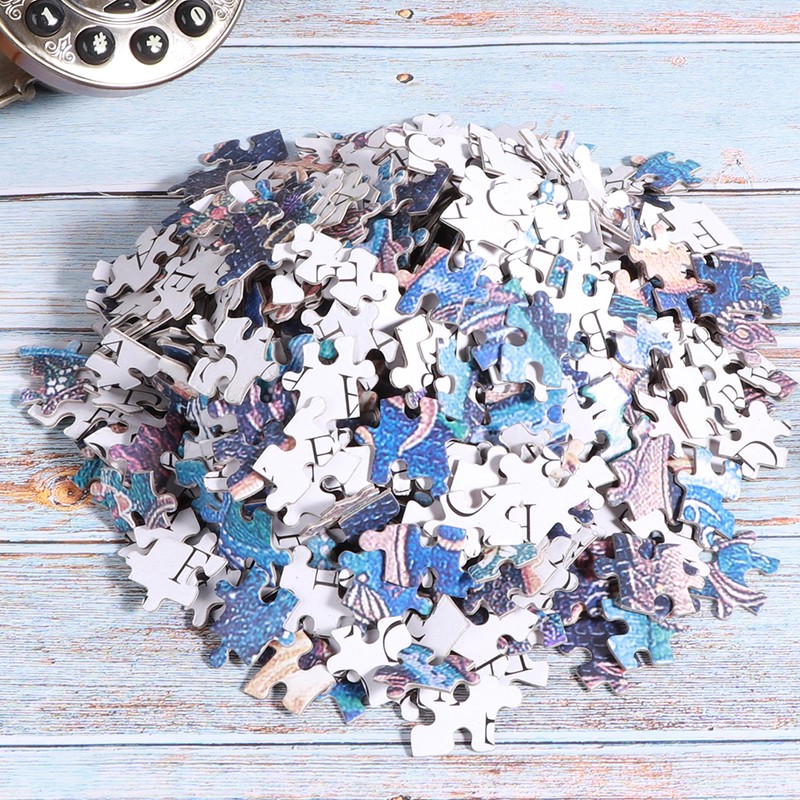 1000pcs Round Shape Jigsaw Puzzles Assembling Picture Toy Children Adult