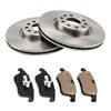 PHILTOP Front Brake Pads and Rotors kit Fit for Volkswagen