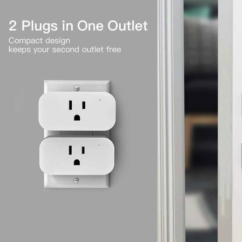 TREATLIFE Smart Plug, 2.4GHz 15 Amp WiFi Smart Outlet with