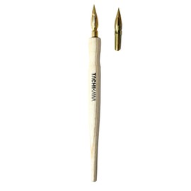 Tachikawa Pin Manufacturing Premium Free Pen Stem TAMO Natural + 1 Extra Nib PFTNWE