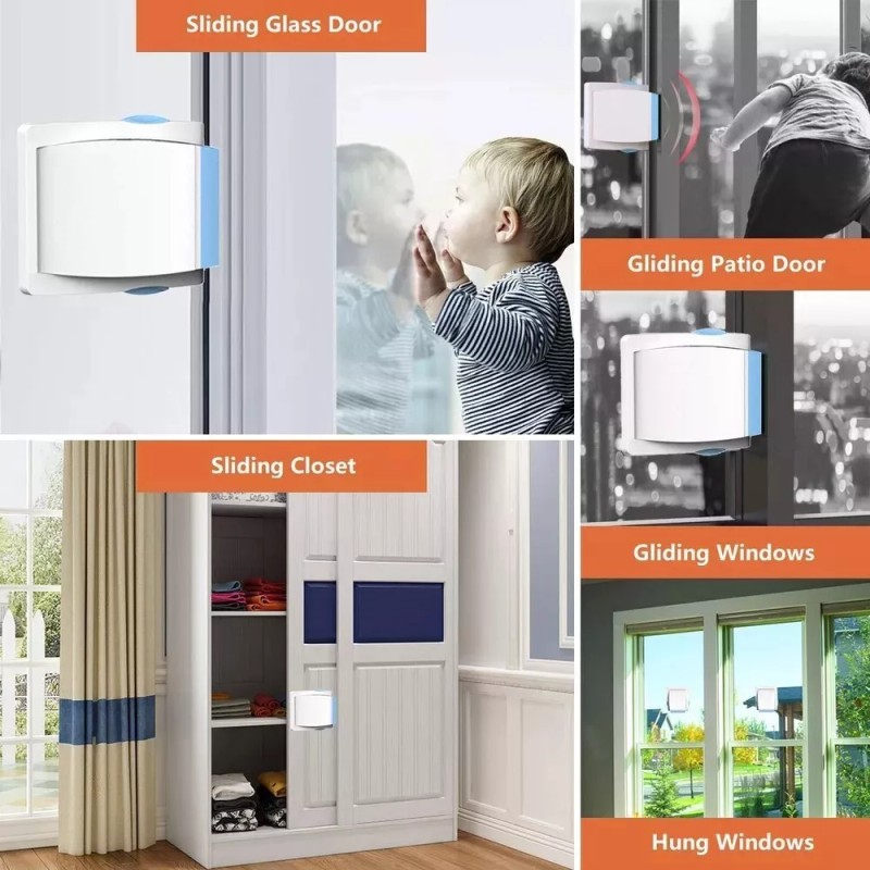 OKEFAn Sliding Glass Door Child Lock OKEFAN 4 Pack Baby
