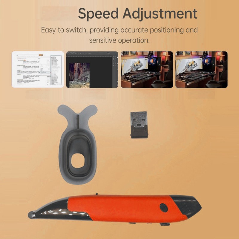 2.4G Wireless Mouse Pen 4 Keys Vertical Pen-Shaped Stylus BT