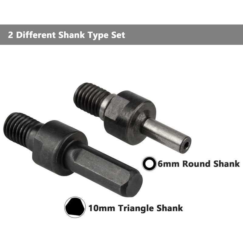 Yakamoz Drill Angle Grinder Adapter with Flange Nut Parts Set,