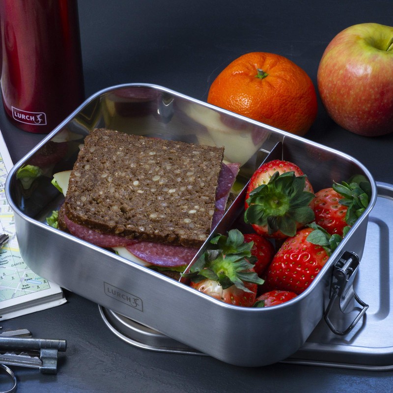 Lurch Snap 240881 Lunch Box Stainless Steel 100% Leak-Proof 1200