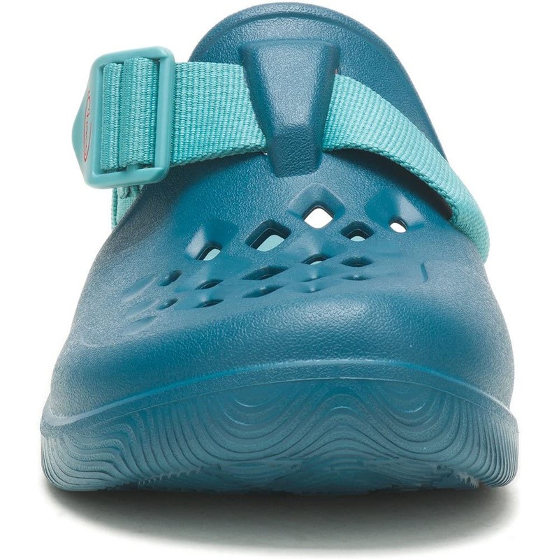 Chaco Chillos - Zuecos para Mujer, Azul océano, 22 cm