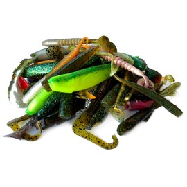 Major Fish Rubber Fish Set 100 g Approx. 20 Pieces Rubber Bait Perch Zander Pike