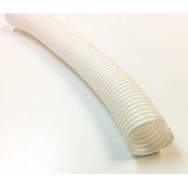 Electriduct 1/2" Split Wire Loom Tubing Polyethylene Corrugated Flexible Conduit (0.5 Inch ID) - White - 10 Feet