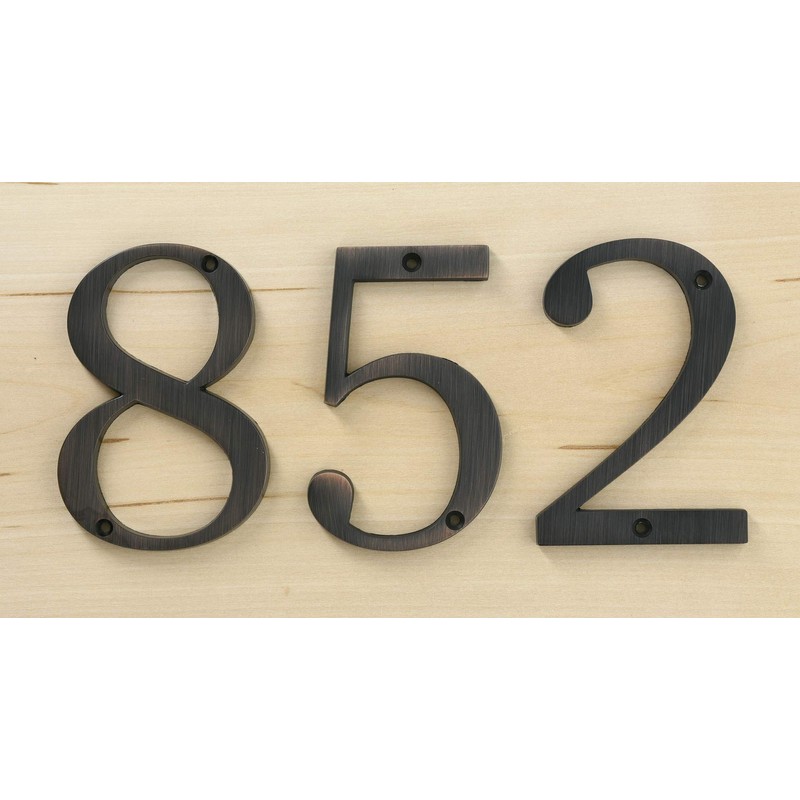 Distinctions 843247 4" Flush Mount House Number 7, Bronze