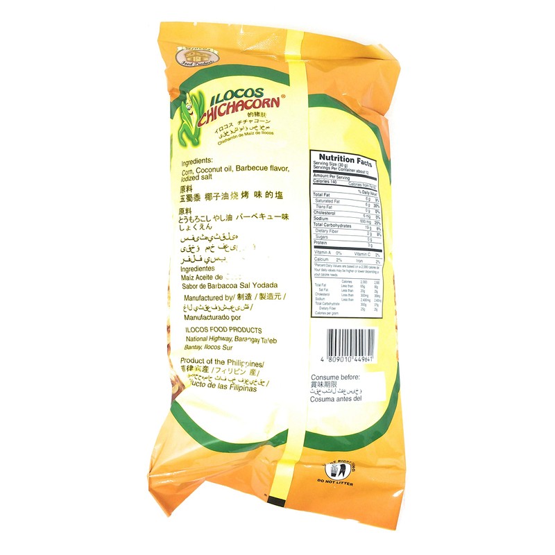 Ilocos Chichacorn Cornick Corn Nuts - BBQ Flavor, 12.35 oz