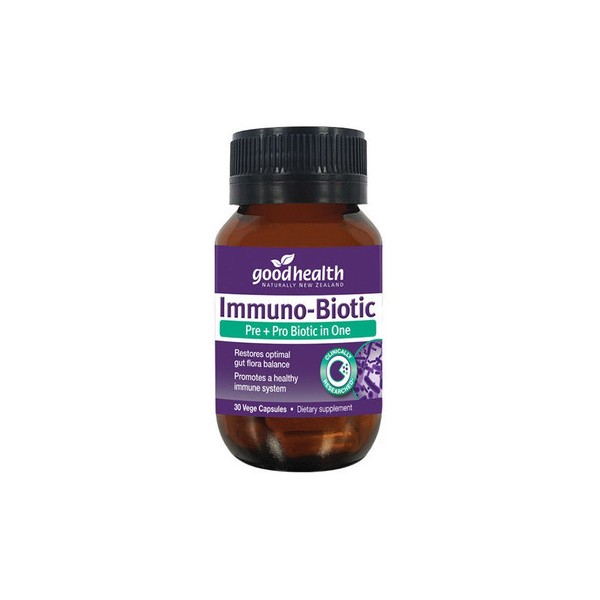 Good Health Immuno-Biotic Pre & Pro Biotic in One - 30 Vege Capsules