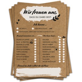 Wedding Game Cardboard - 52 Vintage Postcards to Fill In - Wedding Gift & Creative Alternative to Guest Book - by Sophies Kartenwelt