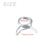 METALLIXITY 10pcs Spring Hose Clamps (9mm) Double Wire Spring Steel