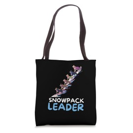 Ski Dog Snowpack Leader Snowdog Winter Sports Skiing Tote Bag