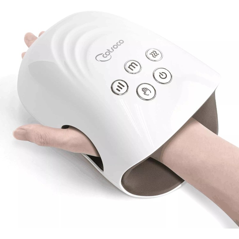 cotsoco Cordless Hand Massager with Heat and Compression for Arthritis