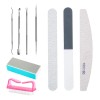 Kit Para Manicure Limas Uñas Profesional Herramientas 9pzs