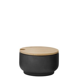 Stelton, Keramik, x-637 Theo Zuckerschale, Schwarz, 10 x 9 x 10 cm