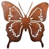 Rostikal Set of 4 Rust Decorative Butterfly 12 x 12
