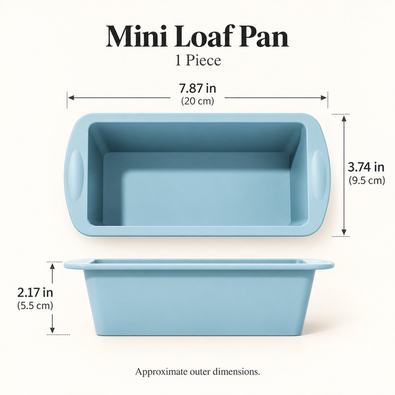 Silicone Baking Molds NonStick Rectangle Cake Pans Mini Loaf Pan