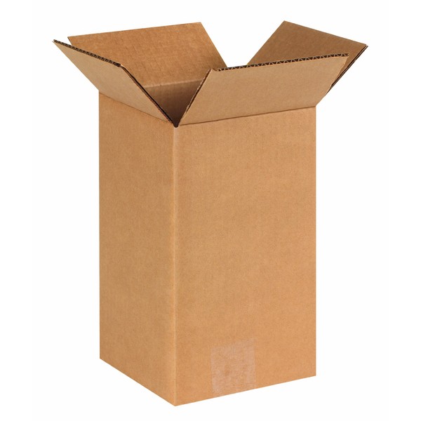 AVIDITI Moving Boxes Long 6"L x 6"W x 10"H, 25-Pack | Corrugated Cardboard Box for Packing, Shipping and Storage 6610