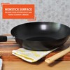 IMUSA 9.5in Carbon Steel Nonstick Wok with Cool Touch Handle,