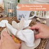 Papierdrachen 4 Rabbit Ears Napkin Rings - Muslin Look -