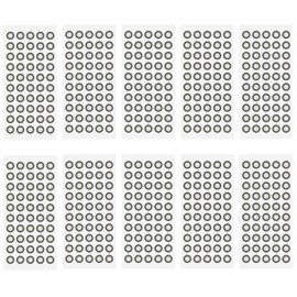 Yuiturt Pack of 500 3D Scan Markers Reflective Diffuse 6 mm ID 10 mm OD Precise Optical Tracking Reference Points Positioning 3D Scanner Motion Analysis