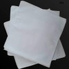 RJM 10 Pack Mens White Polyester Cotton Handkerchiefs