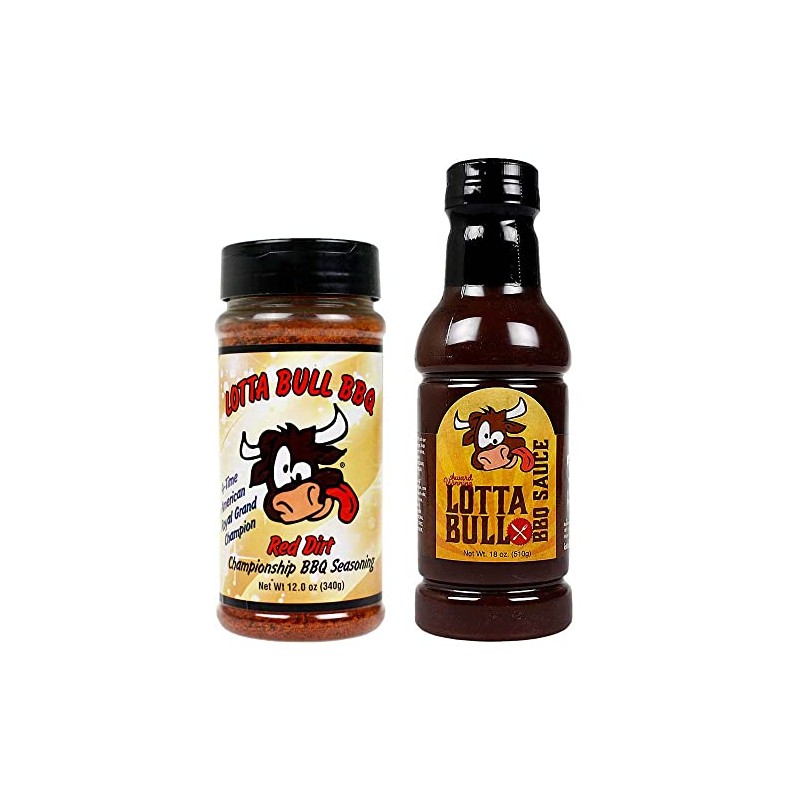 Lotta Bull 2 Pack Red Dirt Championship BBQ Rub 12
