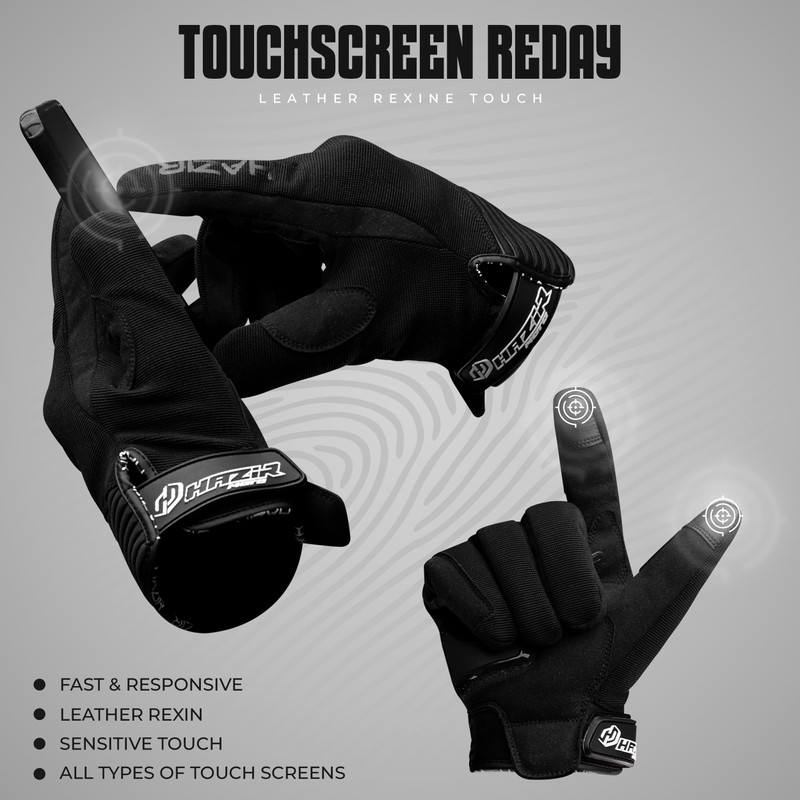 Winter Motorcycle Gloves Men Waterproof Touchscreen Windproof with Hipora Waterproof