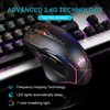 VEGCOO Wireless Gaming Mouse, Rechargeable Mice 3 Level DPI With