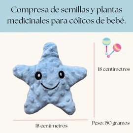 Compresa Caliente para Cólicos Estomacales Bébe y Mamá + Aceite de Masaje 5ml (gratis) (Dúo Mamá y Bebé Azul)