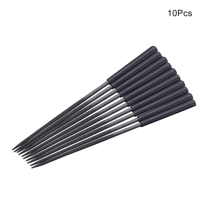 Utoolmart Carbon Steel Needle File, 10-Pieces Mini Steel Needle File