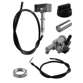 ULZOZN Gas Grill Rotary Igniter Kit Fit for Broilmaster DPP19 Grills P and D Series, Outlet Rotary Piezo Ignitor and Stainless Steel Ignitor Box Fit for PGS K30 K40 Models