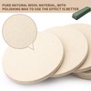 8 PCS 3 Inch Wool Felt Polishing Pad, Buffing Pads
