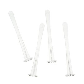 Swizzle Lemon Muddler for Cocktail and Ice Tea Drinks (Pack of 25) (Clear, 110mm Small)
