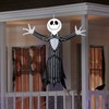Gemmy Airblown Inflatable Hanging Jack Skellington, black