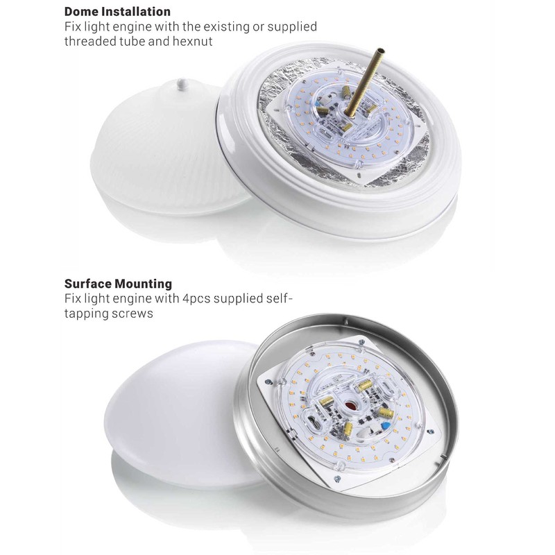 Silverlite 8.5in PCB Size,10.2in Overall Size,40W,3000K,3200LM,120V,CRI90,Dimmable LED Light Engine,Retrofit Light