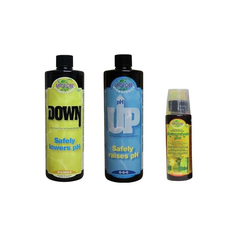 Microbe Life Hydroponics pH Control Kit with pH Up &