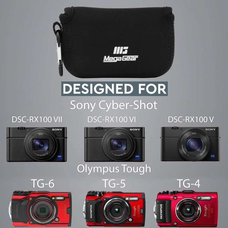 MegaGear ''Ultra Light'' Neoprene Camera Case Bag with Carabiner for