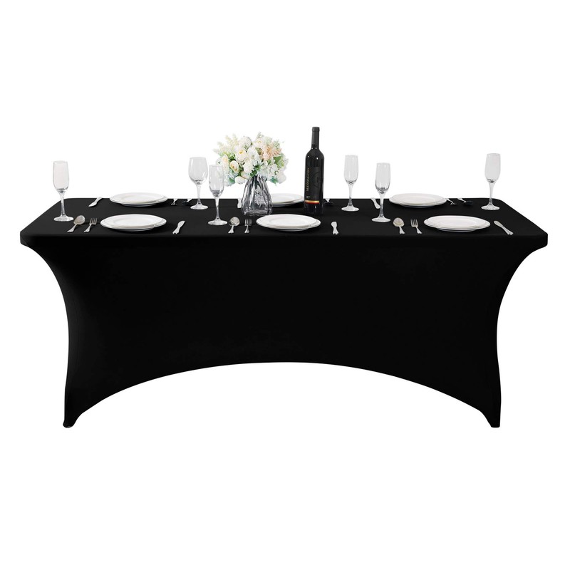 Hezuzo Hezuzo Spandex Table Cover for 6Ft Table Universal Fitted
