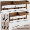 AMBIRD Coat Rack Wall Mount, 35 inch Large Wall Hooks