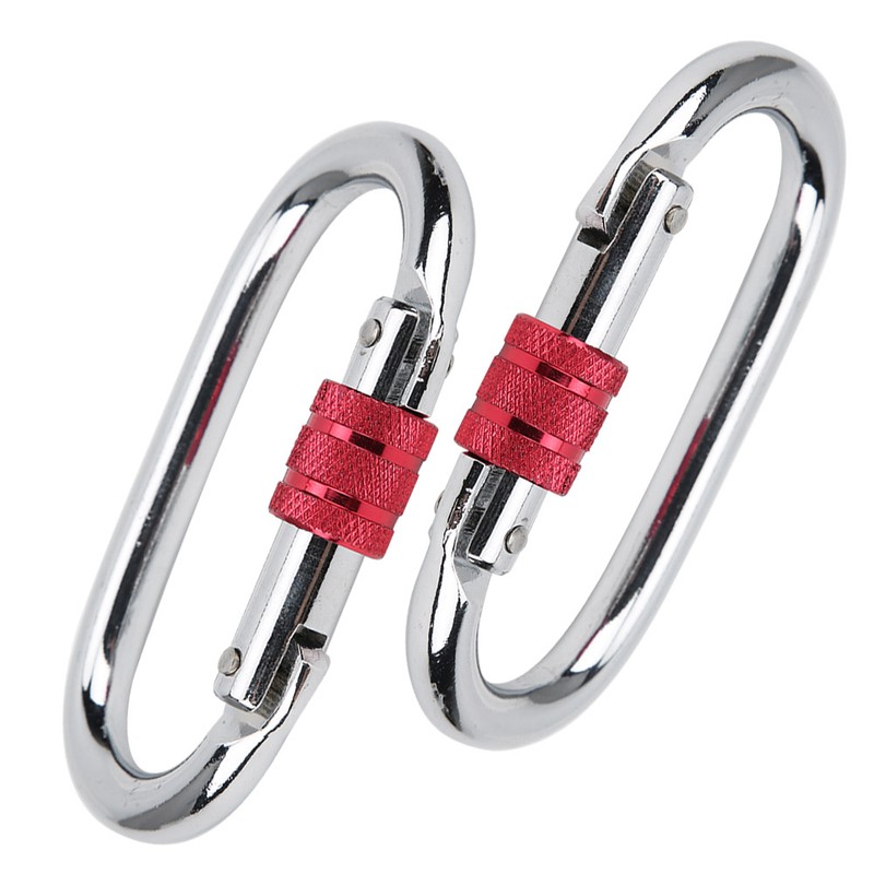 2 Pcs Aerial Yoga Mountaineering Buckle O Type Lock Runway